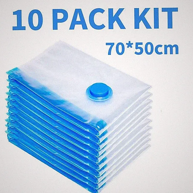 10 Pcs Space Saver Vacuum Storage Bags for Clothes Storage Bedding Travel Trip