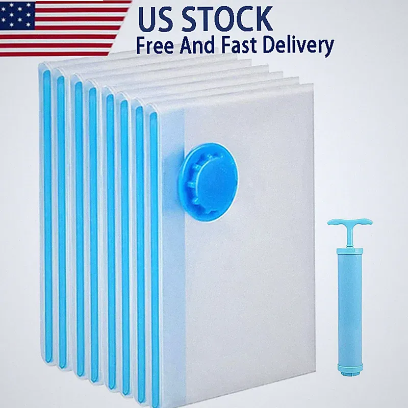 10 x Jumbo Vacuum Storage Bags Bedding Clothes Seal Travel Space Saver