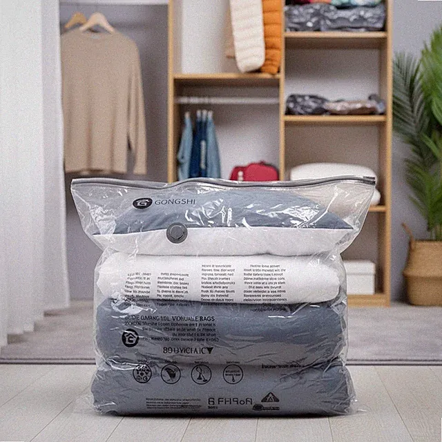 12 Jumbo Vacuum Storage Bags - Space Saver for Clothes, Bedding & Travel Needs