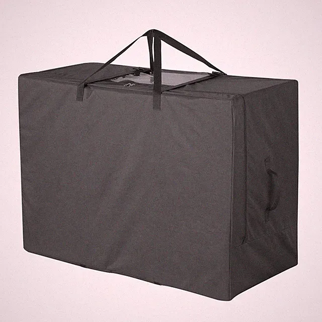 Folding Mattress Storage Bag - Heavy Duty Carry Case for Tri-Fold Guest Bed (...