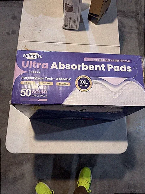 Heavy Duty Bed Pads 30x36, 50 Ct Purple Underpads