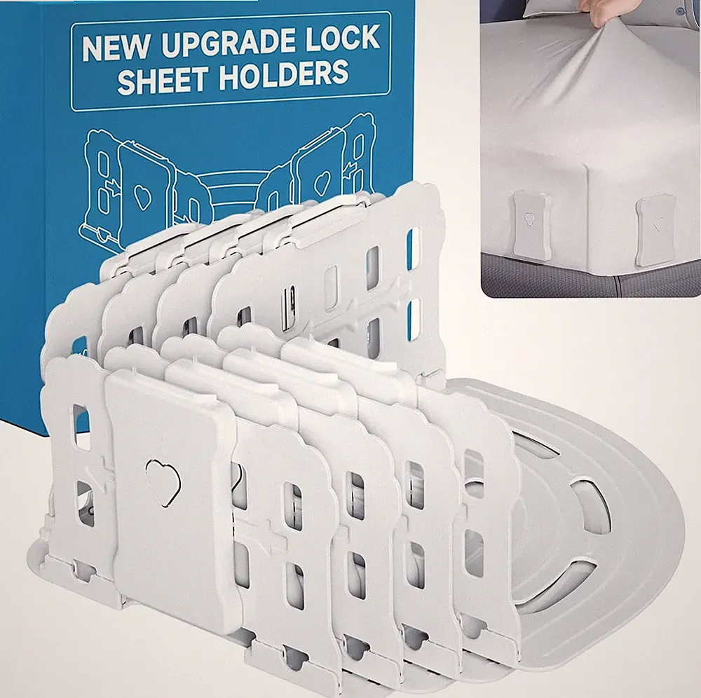 Heavy-Duty Bed Sheet Holders - 4 Pack Reinforced Clips for All Mattress Sizes