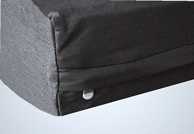 Heavy Duty Black Canvas Duvet Pet Dog Bed Cover - Cover only (47"X29"X4")