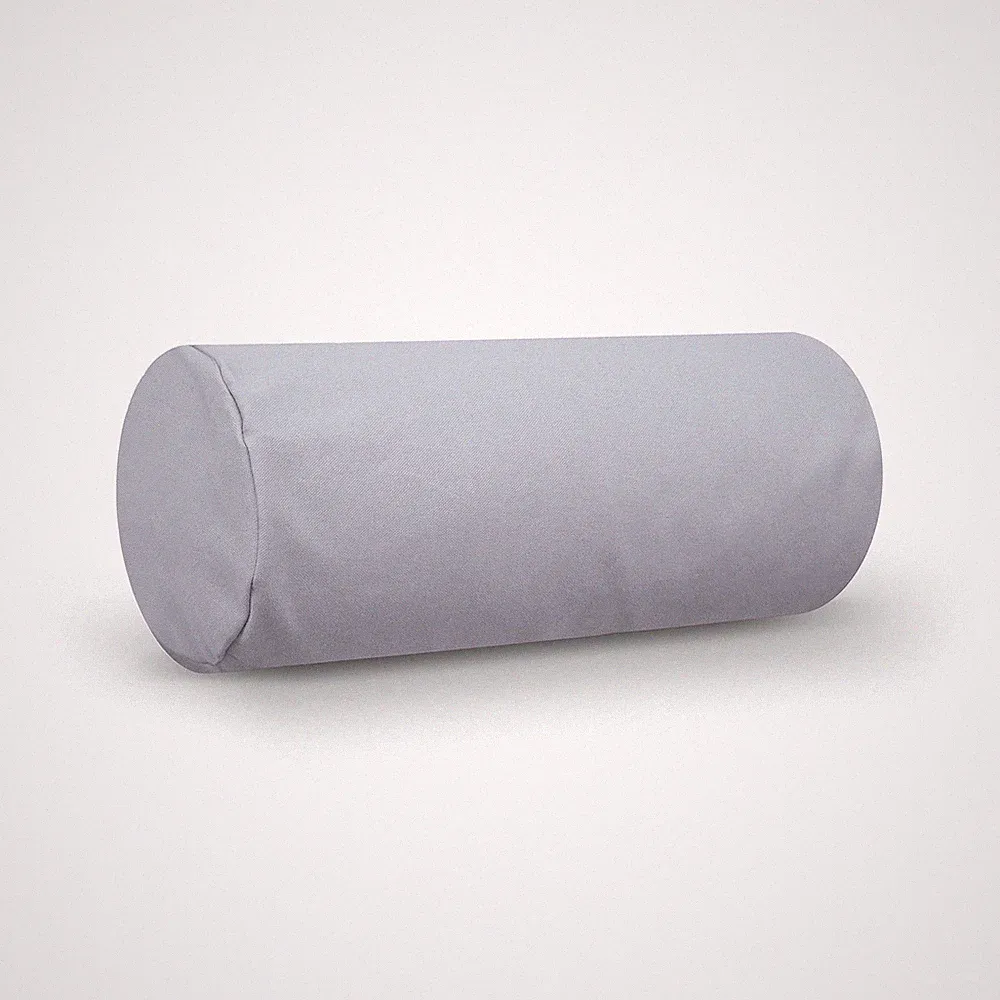 Neck Roll Pillowcases | Cotton, 10 oz. Heavy Duty | Stone Gray (6" x 16")