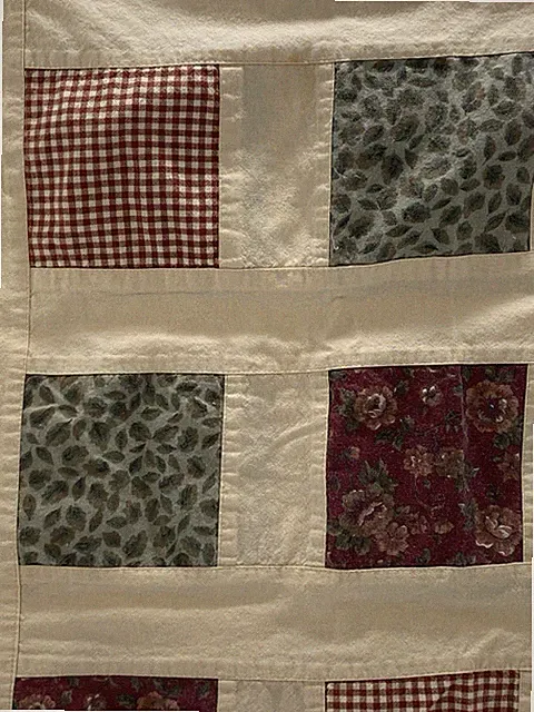 Patchwork COTTON Twin 56x76 BEDSPREAD 696