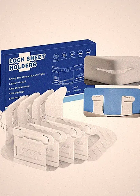 Sheet Holders Heavy Duty Bed Sheet HoldersAnti-Slip Pads for Corners