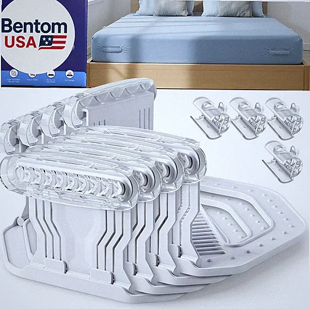 Upgrade Bed Sheet Holders for Corners, 4Pcs Heavy Duty Bed Sheet Locks and 4Pcs